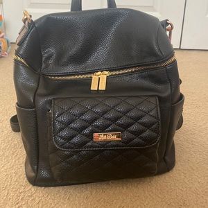 Black backpack by Luli Bebe- petit Monaco